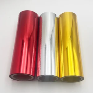 Hot Stamping Foil Roll Electrochemical Aluminum Gold Silver Metallic for Advertising Printing