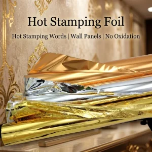 Hot Stamping Gold Foil Plated for Wallpaper Printed Sculpture Metal Leaf Art Interior Decor