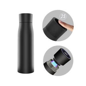 Hot UV Smart Self Cleaning 500ml Water Bottle High Tech LED Temperature Display PP Self Sterilizing Cup for Gym Exercise
