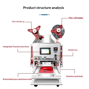 Hot selling Fish Meat Vegetable and Fruit Plastic Tray Sealing Machine Small Food and Fast Food Packaging Sealer