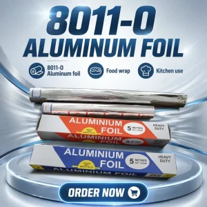 Household Aluminum Foil for Food 12-50 Micron Thickness 120-600mm Width Model 8011