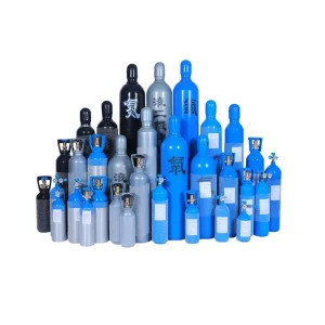 ISO 9001 Steel High Pressure 48kg Industrial Gas Cylinders for Argon Hydrogen Nitrogen and Oxygen