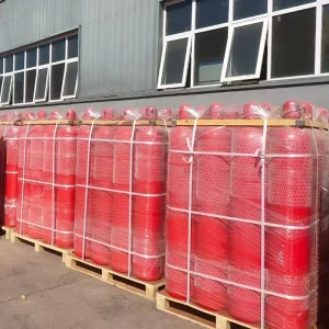 ISO 9809 Standard High Pressure 40L 80L CO2 Gas Cylinders for Fire Fighting and Medical Gas Use
