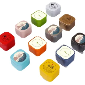 ISO9001-Certified Mini Food-Grade Tinplate Container 55x55x43mm Square Candy and Candle Box with Offset Printing