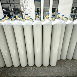 ISO9809-1 Steel Argon Gas Cylinder 40L 20MPa High Pressure