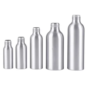 In Stock Eco Friendly Metal Bottle 30ml 50ml 100ml 120ml 150ml 250ml 500ml Aluminum Bottle With Pump Sprayer