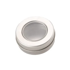 In Stock Trendy Korean Game Style Round Tinplate Metal Box 9020 Empty Candy Can with Pump Sprayer and Matte Finish