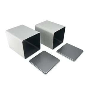 In Stock Universal Empty Tin Metal Can Square Solid Color Nut Black Tea Green Tea Coffee Bean Sealed Jar for Food Use