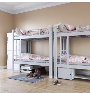 Indonesia Modern Metal Bunk Bed Durable Double Bed Double Bunk Bed Adult Tempat Tidur Susun