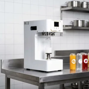 Induction Sealing Machine for Tin Cans Plastic Cups and Capsules Electric Automatic Beverage Packaging
