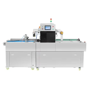 Industrial Automatic Seafood MAP Vacuum Tray Sealer for Modified Atmosphere Packaging