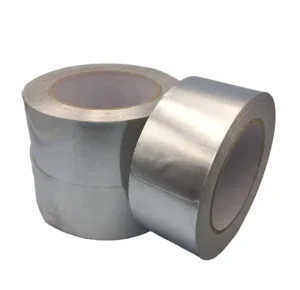 Industrial Grade Acrylic Pressure-Sensitive Adhesive Aluminum Foil Tape Liner 50mm Silver Waterproof Heat Resistant