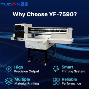 Industrial Grade Inkjet Printer Paired with Ricoh EPS Print Heads UV Flatbed Printer for Acrylic Wood Metal Glass Phone Case