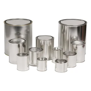 Industrial Tinplate Metal Can with Lid for Paint, Ink, Resin, and Automotive Fluids