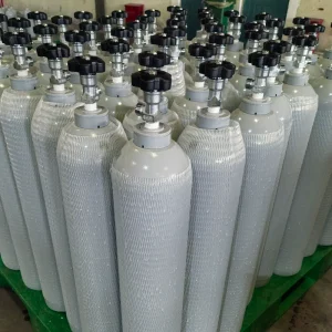 Industrial and Specialty Gas Aluminum Cylinders 1L-50L 150bar 200bar Argon Nitrogen CO2 CO EN ISO 7866 TPED