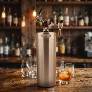 Inox Keg Dispenser 10L CO2 Pressure Regulator Mini Keg Dispenser System for Home Brewing