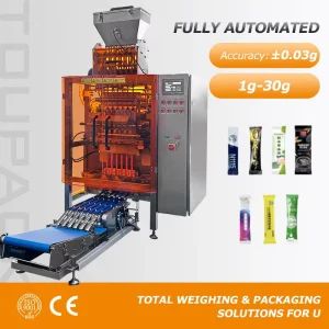 Instant Coffee Multi-Lane Form-Fill-Seal Packaging Machine with Integrated Checkweigher