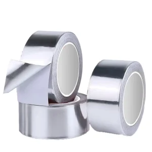 Insulation Adhesive High-Temperature Heavy-Duty Silver Aluminum Foil Tape for Ductwork Dryer Vent HVAC