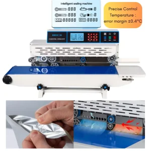 Intelligent Semi Automatic Desktop Vacuum Sealing Machine for Food Bags Film Packaging Chemical Production Date Coding 180T