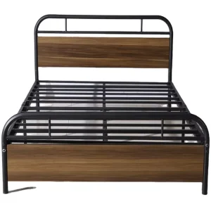 Iron Bed Bedroom Latest Design Steel Bed Modern Wrought Iron Metal Frame Bed
