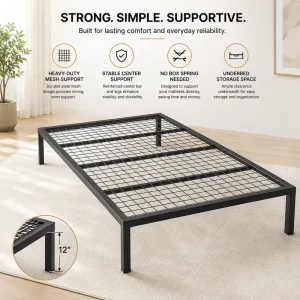 Iron Metal Load-Bearing Dormitory Bed Frame