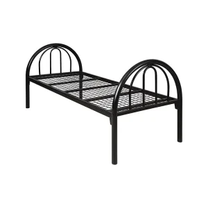 Iron Single Bed European Style Steel Bedroom Furniture Metal Vintage Bed Frame Modern Design Wrought Iron Bed