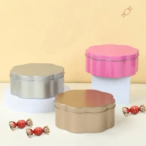 Irregular Empty Candy Chocolate Crafts Storage Box Metal Tin Can