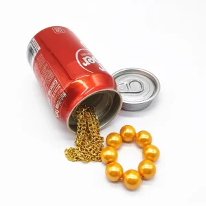 Jiju Custom logo Pop Can Tin Bottle Metal Hidden Promotion Smell Proof Storage Jar Metal Stash Pop Cans Herb Tobacco Jar