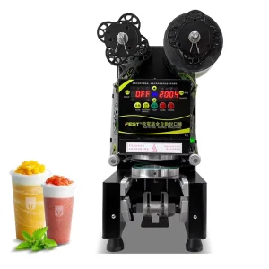 Juice Cup Sealing Machine for Milk Tea Shops, Plastic Cup Sealer