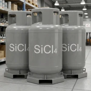 KAIMEI Semiconductor Grade 99.999% SiCl4 Industrial Gas Cylinder 10L 38L 150Bar with CGA660 Valve 316L EP DOT ISO9809 Standard