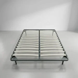KD Assembly Modern Metal Bed Base Wooden Slats Durable Comfortable Bedroom Apartment Customizable Sizes for Bulk