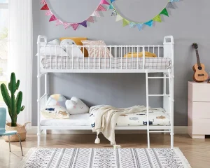 Kids Bedroom Furniture Children’s Metal Double Decker Bunk Bed Camas