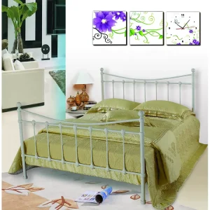 King Queen Size Metal Bed Wrought Iron Metal Beds Optional Color Metal Bed Furniture DB 710