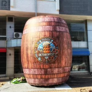 LED Inflatable Wine Barrel Beer Keg, Custom Vintage Design for Pub, Festival, and Club Decor