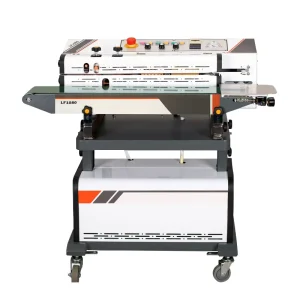 LF1080 Fully Automatic Continuous Vacuum Pumping, Nitrogen Filling, and Sealing Machine for Zongzi and Mask Packaging