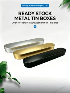 LFGB Food Grade Tinplate Pencil Case and Storage Box