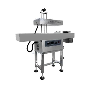 LT-LGYF-1900A Automatic Continuous Air-Cooled Aluminum Foil Induction Sealing Machine for 20-60mm Diameter Containers
