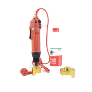 LTEC01 Handheld Electric Screw Capping Machine for Plastic Glass Essential Oil Bottles Single Head Adjustable Cap Sealer