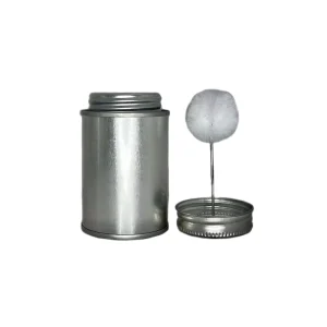 Lacquered Round Tinplate Can With Threaded Lid Anti Leak Anti Corrosion For PVC Glue Adhesive Packaging Custom CMYK OEM