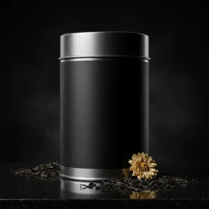 Large Airtight Tinplate Tea Canister Food Grade Round Tin Coffee Spice Storage Container Custom Logo