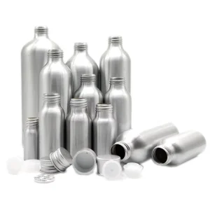 Large Capacity Aluminum Bottles for Essential Oil Skincare Products Metal Container