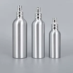 Large Capacity Thread Aluminum Spray Bottle Light Block Metal Body Fine Mist Head Empty Jar for Salon Toner Floral Water Storage