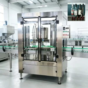 Large Output Rotary Turntable Capsule Shrinking Heat Shrink Capping Equipment Stainless Steel Auto Sealer for Glass Bottle