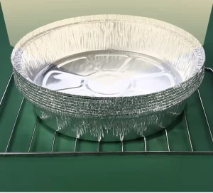 Large Round Food Grade Disposable Aluminum Foil Container Lunch Box