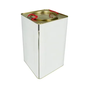 Large Vintage Tea Tin Canister Square Metal Can with Screw Cap for Biscuit Coffee Candy Chewing Gum Tin Packaging