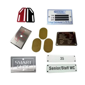 Laser Cutting Varied Types of Nameplate Sheet Metal Fabrication Silk Printing by Etching or Stamping Machining