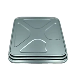 Lids for 18L-25L Metal Cans, 238*238mm Square Non-Spill Food Grade Tin Can Components