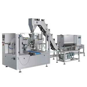 Liquid Soap Filling and Packing Machine Pre-Made Pouch Rotary Filler with Servo