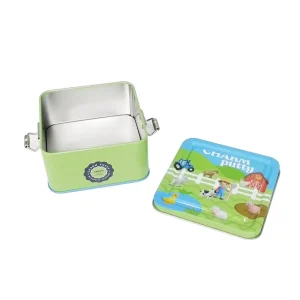 Locking Metal Cookie Tin for Packaging