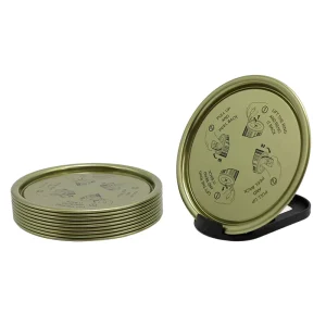 Low Price OEM ODM Factory 73mm Tinplate Food Grade Silver Plain Bottom Easy Open End for Metal Tin Cans & Wine Bottles